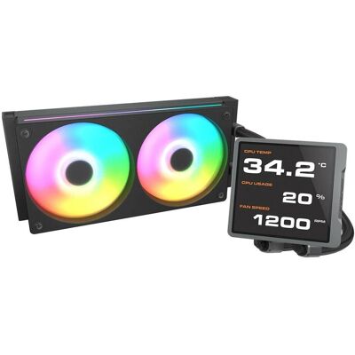 Cougar CPU Wasserkühlung Poseidon Vistek Pro 240,ARGB,Schw., Refroidissement liquide CPU, Noir Cougar CPU Wasserkühlung Poseidon Vistek Pro 240,ARGB,Schw., Refroidissement liquide CPU, Noir