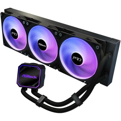 ASRock CPC Pro 360 ARGB Black, Refroidissement liquide CPU, Noir ASRock CPC Pro 360 ARGB Black, Refroidissement liquide CPU, Noir