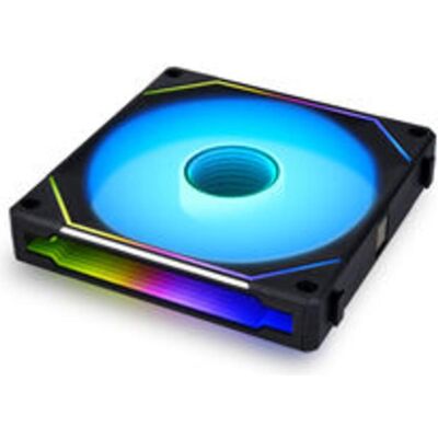 Lian-Li UNI FAN SL-INF Wireless Lüfter, ARGB, PWM - 140mm, schwarz (140 mm, 1x), Ventilateur PC, Noir Lian-Li UNI FAN SL-INF Wireless Lüfter, ARGB, PWM - 140mm, schwarz (140 mm, 1x), Ventilateur PC, Noir