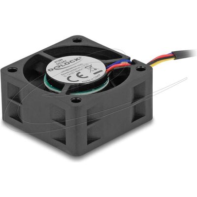 Delock Axiallüfter 24 V DC, 40 x 40 x 20 mm schwarz (40 mm, 1x), Ventilateur PC, Noir Delock Axiallüfter 24 V DC, 40 x 40 x 20 mm schwarz (40 mm, 1x), Ventilateur PC, Noir