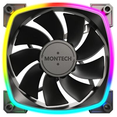 Montech RX120 PWM (120 mm, 3x), Ventilateur PC, Bleu, Rouge, Vert, Multicolore, Jaune, Noir Montech RX120 PWM (120 mm, 3x), Ventilateur PC, Bleu, Rouge, Vert, Multicolore, Jaune, Noir