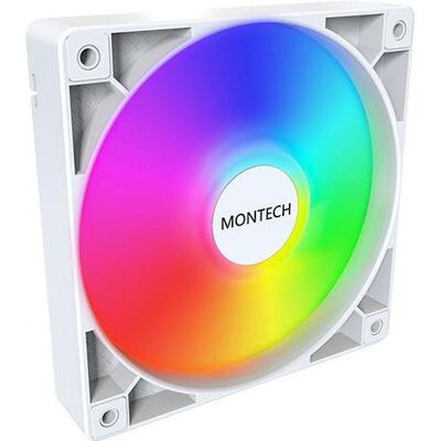 Montech GF120 PWM (120 mm, 1x), Ventilateur PC, Blanc Montech GF120 PWM (120 mm, 1x), Ventilateur PC, Blanc