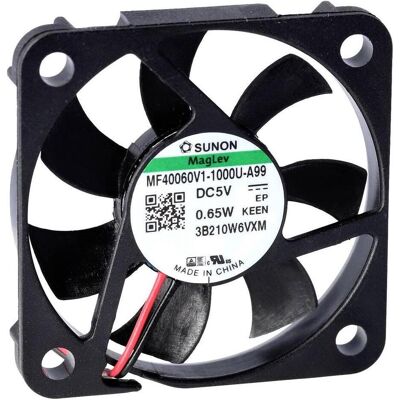 Ventilateur PC SUNON MF40060V2-1000U-A99 - 5 V/DC, 9.34 m³/h, 40 mm Ventilateur PC SUNON MF40060V2-1000U-A99 - 5 V/DC, 9.34 m³/h, 40 mm