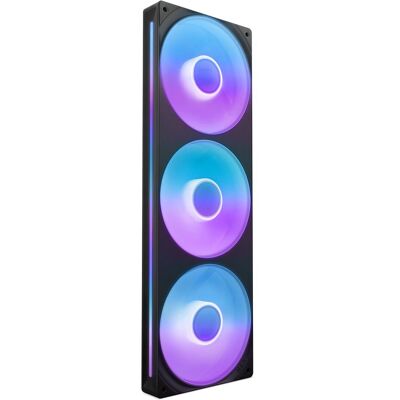 NZXT F360 RGB CORE (noir) (120 mm, 3x), Ventilateur PC, Multicolore, Noir NZXT F360 RGB CORE (noir) (120 mm, 3x), Ventilateur PC, Multicolore, Noir