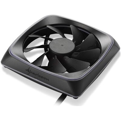 Sharkoon SHARK Lights RGB Fan (120 mm, 1x), Ventilateur PC, Noir Sharkoon SHARK Lights RGB Fan (120 mm, 1x), Ventilateur PC, Noir