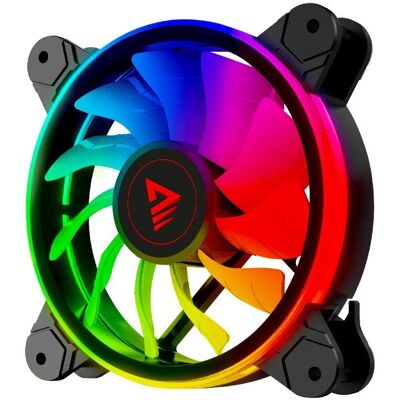 Savio Wentylator FAN-01 4-pack 120mm ARGB wraz kontrolerem oraz pilotem (120 mm, 4x), Ventilateur PC, Noir Savio Wentylator FAN-01 4-pack 120mm ARGB wraz kontrolerem oraz pilotem (120 mm, 4x), Ventilateur PC, Noir