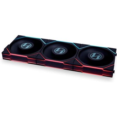 Lian-Li Uni Fan Tl LCD (120 mm, 3x), Ventilateur PC, Noir Lian-Li Uni Fan Tl LCD (120 mm, 3x), Ventilateur PC, Noir