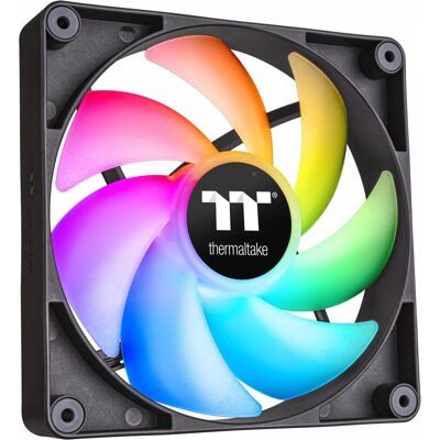 Thermaltake TT CT140 ARGB Sync PC Cooling Fan 2 Pack CL-F150-PL14SW-A (140 mm, 2x), Ventilateur PC, Noir Thermaltake TT CT140 ARGB Sync PC Cooling Fan 2 Pack CL-F150-PL14SW-A (140 mm, 2x), Ventilateur PC, Noir