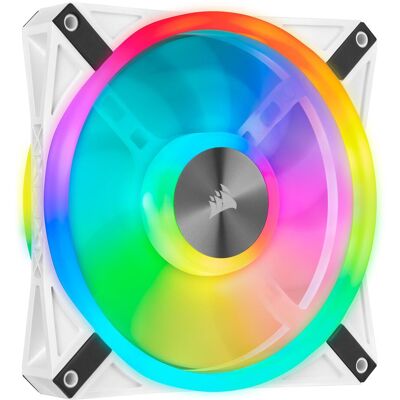 Corsair iCUE QL140 RGB (140 mm, 1x), Ventilateur PC, Blanc Corsair iCUE QL140 RGB (140 mm, 1x), Ventilateur PC, Blanc