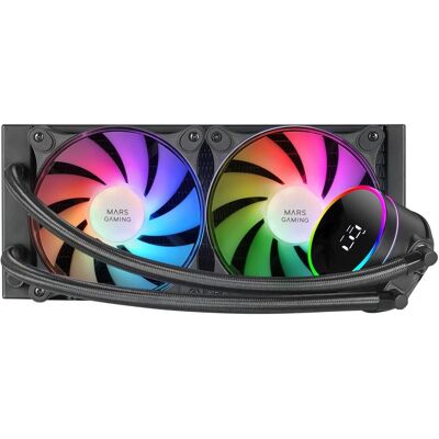 Mars Gaming Kit Watercooling Aio Ml-Lcd RGB - 240mm (Noir), Refroidissement liquide CPU, Noir Mars Gaming Kit Watercooling Aio Ml-Lcd RGB - 240mm (Noir), Refroidissement liquide CPU, Noir