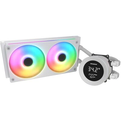 Cougar CPU Wasserkühlung Poseidon Vistek 240, ARGB, Weiss, Refroidissement liquide CPU, Multicolore, Blanc Cougar CPU Wasserkühlung Poseidon Vistek 240, ARGB, Weiss, Refroidissement liquide CPU, Multicolore, Blanc