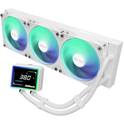 ASRock CPC Challenger 360 Digital ARGB White, Refroidissement liquide CPU, Blanc ASRock CPC Challenger 360 Digital ARGB White, Refroidissement liquide CPU, Blanc
