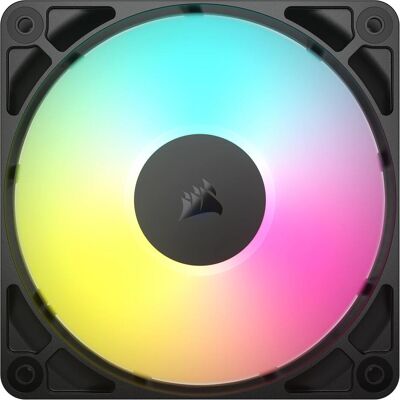 Corsair RS120 ARGB (120 mm, 1x), Ventilateur PC, Noir, Multicolore Corsair RS120 ARGB (120 mm, 1x), Ventilateur PC, Noir, Multicolore