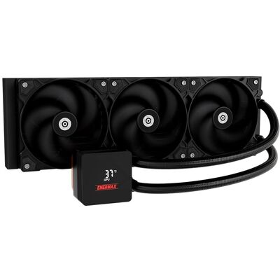 Enermax Refroidisseur de processeur à liquide LIQMAX IV Series 360 mm RGB (en vrac), Refroidissement liquide CPU, Noir Enermax Refroidisseur de processeur à liquide LIQMAX IV Series 360 mm RGB (en vrac), Refroidissement liquide CPU, Noir