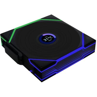 Lian-Li CASE FAN 120MM WRL/G99.12RTLLCD1W1B.00 (120 mm, 1x), Ventilateur PC, Noir, Blanc Lian-Li CASE FAN 120MM WRL/G99.12RTLLCD1W1B.00 (120 mm, 1x), Ventilateur PC, Noir, Blanc