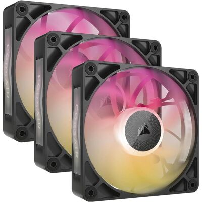 Corsair iCUE LINK RX120 MAX RGB (120 mm, 3x), Ventilateur PC, Noir Corsair iCUE LINK RX120 MAX RGB (120 mm, 3x), Ventilateur PC, Noir