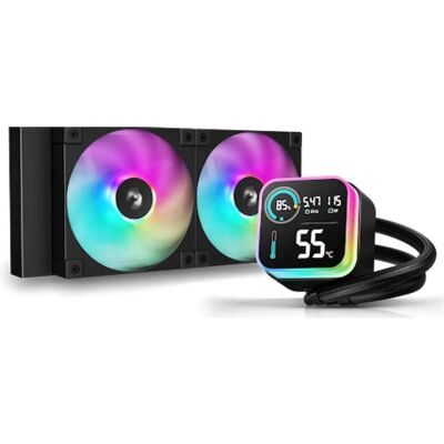 Deepcool LQ240, Refroidissement liquide CPU, Multicolore, Noir Deepcool LQ240, Refroidissement liquide CPU, Multicolore, Noir