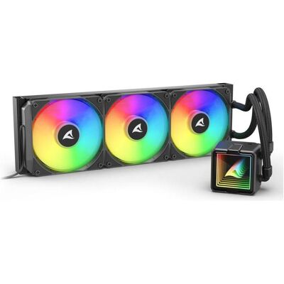 Sharkoon S100 ARGB AIO Black, Refroidissement liquide CPU, Noir Sharkoon S100 ARGB AIO Black, Refroidissement liquide CPU, Noir