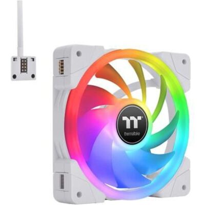 Thermaltake Swafan EX12 RGB (120 mm, 3x), Ventilateur PC, Blanc Thermaltake Swafan EX12 RGB (120 mm, 3x), Ventilateur PC, Blanc