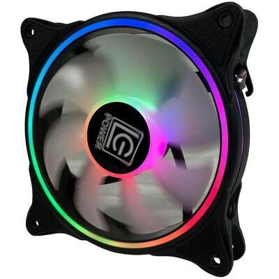 LC-Power LC-CF-120-ARGB-B Noir Ventilateur de boîtier 120mm 12x12CM retail (120 mm, 1x), Ventilateur PC, Noir LC-Power LC-CF-120-ARGB-B Noir Ventilateur de boîtier 120mm 12x12CM retail (120 mm, 1x), Ventilateur PC, Noir