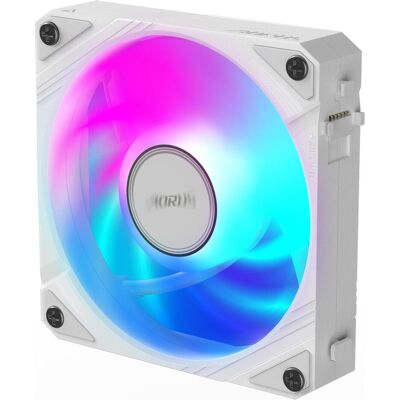 Gigabyte Aorus Ez Chain Fan 120 Ice (120 mm, 1x), Ventilateur PC, Blanc, Multicolore Gigabyte Aorus Ez Chain Fan 120 Ice (120 mm, 1x), Ventilateur PC, Blanc, Multicolore