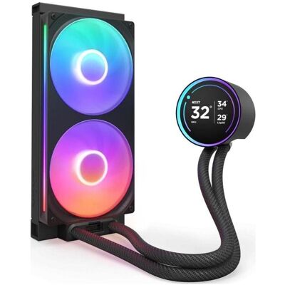 NZXT Kraken Elite 280 RVB, Refroidissement liquide CPU, Noir NZXT Kraken Elite 280 RVB, Refroidissement liquide CPU, Noir