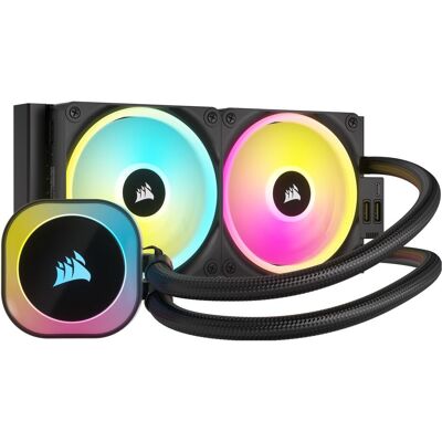 Corsair iCUE LINK H100i RGB AIO, Refroidissement liquide CPU, Noir Corsair iCUE LINK H100i RGB AIO, Refroidissement liquide CPU, Noir