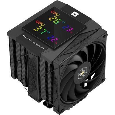 Thermalright Ventilateur pour processeur Royal Knight 120 Digital RGB (Noir) (162 mm), Ventirad processeur, Noir Thermalright Ventilateur pour processeur Royal Knight 120 Digital RGB (Noir) (162 mm), Ventirad processeur, Noir