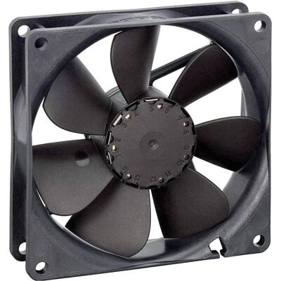 PAPST EBM 3412NHH Ventilateur axial 12 V/DC 100 m³/h (L x l x H) 92 x 92 x 25.4 mm (92 mm, 1x), Ventilateur PC, Noir PAPST EBM 3412NHH Ventilateur axial 12 V/DC 100 m³/h (L x l x H) 92 x 92 x 25.4 mm (92 mm, 1x), Ventilateur PC, Noir