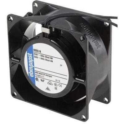 PAPST VENTILATEUR AXIAL 230 VCA 9W 80 X 80 MM (80 mm, 1x), Ventilateur PC, Noir PAPST VENTILATEUR AXIAL 230 VCA 9W 80 X 80 MM (80 mm, 1x), Ventilateur PC, Noir