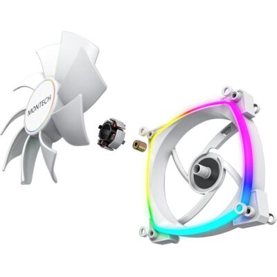 Montech AX140 PWM - blanc (140 mm, 1x), Ventilateur PC, Blanc Montech AX140 PWM - blanc (140 mm, 1x), Ventilateur PC, Blanc