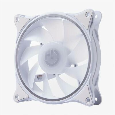 Hiditec VENTILADOR GAMING ARGB N18-ARGB WHITE 120MM (120 mm, 1x), Ventilateur PC, Blanc Hiditec VENTILADOR GAMING ARGB N18-ARGB WHITE 120MM (120 mm, 1x), Ventilateur PC, Blanc