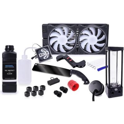 Alphacool Alphac Core Hurrican 240mm ST45 Set 1022069, Refroidissement liquide CPU, Noir Alphacool Alphac Core Hurrican 240mm ST45 Set 1022069, Refroidissement liquide CPU, Noir