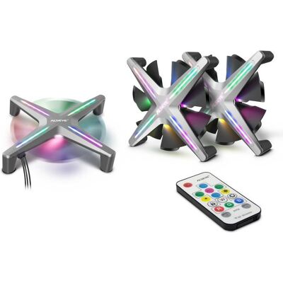 Intertech Alseye Xtreme (120 mm, 3x), Ventilateur PC, Gris Intertech Alseye Xtreme (120 mm, 3x), Ventilateur PC, Gris