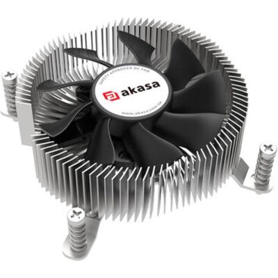 Akasa refroidisseur CPU low profile, Intel LGA1700 - cuivre et aluminium (29.90 mm), Ventirad processeur, Cuivre, Noir, Argent Akasa refroidisseur CPU low profile, Intel LGA1700 - cuivre et aluminium (29.90 mm), Ventirad processeur, Cuivre, Noir, Argent