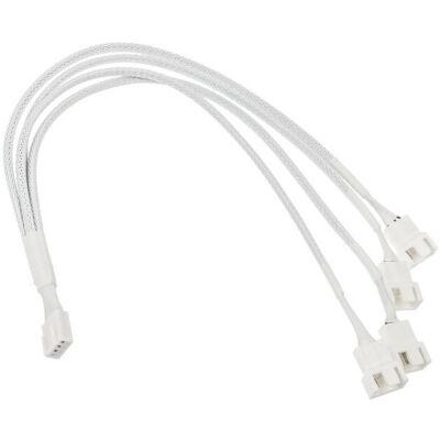Kolink 1-4 PWM Lüfter Splitterkabel - 35cm, geflochten, weiss, Ventilateur PC : accessoires, Blanc Kolink 1-4 PWM Lüfter Splitterkabel - 35cm, geflochten, weiss, Ventilateur PC : accessoires, Blanc