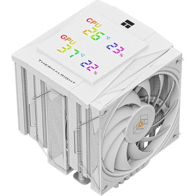 Thermalright Ventilateur pour processeur Royal Knight 120 Digital RGB (Blanc) (28 mm), Ventirad processeur, Blanc Thermalright Ventilateur pour processeur Royal Knight 120 Digital RGB (Blanc) (28 mm), Ventirad processeur, Blanc