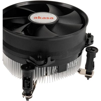 Akasa Refroidisseur Lo-Noise Intel LGA1700 jusqu'à 77W TDP (59.20 mm), Ventirad processeur, Noir, Gris Akasa Refroidisseur Lo-Noise Intel LGA1700 jusqu'à 77W TDP (59.20 mm), Ventirad processeur, Noir, Gris