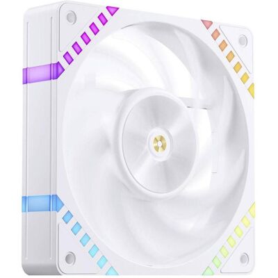 Jonsbo HF2-120 Lüfter, PWM, ARGB - 120mm, weiss (120 mm, 1x), Ventilateur PC, Blanc Jonsbo HF2-120 Lüfter, PWM, ARGB - 120mm, weiss (120 mm, 1x), Ventilateur PC, Blanc