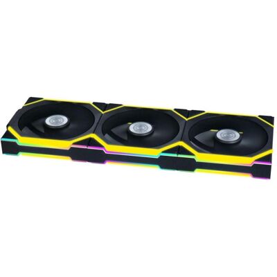 Lian-Li Uni Fan SL Wireless (120 mm, 3x), Ventilateur PC, Noir, Multicolore Lian-Li Uni Fan SL Wireless (120 mm, 3x), Ventilateur PC, Noir, Multicolore