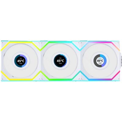 Lian-Li UNI FAN SL Wireless (120 mm, 3x), Ventilateur PC, Multicolore, Blanc Lian-Li UNI FAN SL Wireless (120 mm, 3x), Ventilateur PC, Multicolore, Blanc