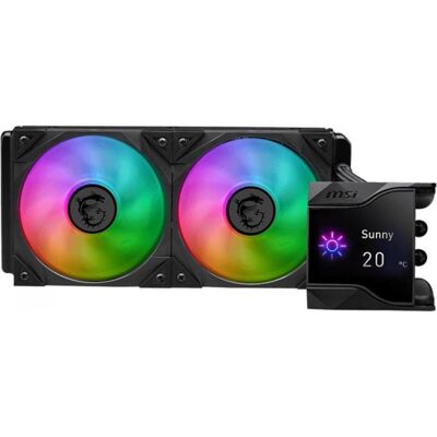 MSI MPG CORELIQUID D240 Refroidisseur, Refroidissement liquide CPU, Multicolore, Noir MSI MPG CORELIQUID D240 Refroidisseur, Refroidissement liquide CPU, Multicolore, Noir