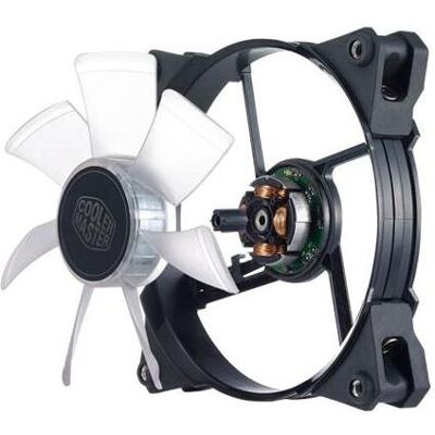 Cooler Master Jetflo 120 White LED PWM (120 mm), Ventilateur PC, Blanc, Noir Cooler Master Jetflo 120 White LED PWM (120 mm), Ventilateur PC, Blanc, Noir