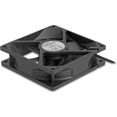 Delock Axiallüfter 5 V DC, 92 x 92 x 25 mm schwarz (92 mm, 1x), Ventilateur PC, Noir Delock Axiallüfter 5 V DC, 92 x 92 x 25 mm schwarz (92 mm, 1x), Ventilateur PC, Noir