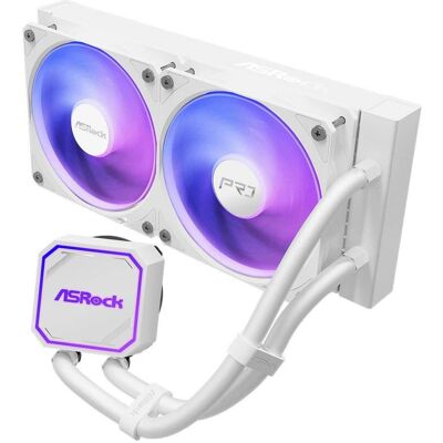 ASRock CPC Pro 240 ARGB White, Refroidissement liquide CPU, Blanc ASRock CPC Pro 240 ARGB White, Refroidissement liquide CPU, Blanc