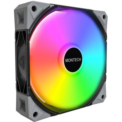 Montech E28 ARGB (120 mm, 3x), Ventilateur PC, Noir Montech E28 ARGB (120 mm, 3x), Ventilateur PC, Noir