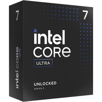 Intel Core Ultra 7-265 processor - 2.40GHz -30MB - LGA1851 - Graphics - BOX - with heatsink (LGA 1851, 2.40 GHz), Processeur Intel Core Ultra 7-265 processor - 2.40GHz -30MB - LGA1851 - Graphics - BOX - with heatsink (LGA 1851, 2.40 GHz), Processeur