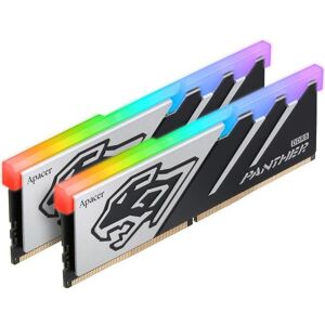 Apacer 32 GB DDR5-RAM PC6000 OC Panther RGB (2x16) CL38 (2 x 16GB, 6000 MHz, RAM DDR5, DIMM), Mémoire vive, Noir Apacer 32 GB DDR5-RAM PC6000 OC Panther RGB (2x16) CL38 (2 x 16GB, 6000 MHz, RAM DDR5, DIMM), Mémoire vive, Noir