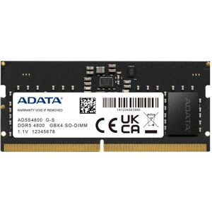 Adata SO-DDR5 32 Go 4800-40 Premier simple plateau (1 x 32GB, 4800 MHz, RAM DDR5, SO-DIMM), Mémoire vive, Noir Adata SO-DDR5 32 Go 4800-40 Premier simple plateau (1 x 32GB, 4800 MHz, RAM DDR5, SO-DIMM), Mémoire vive, Noir