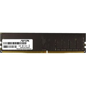 AFOX DDR4 4GB 3200MHZ RANK1 (3200 MHz, RAM DDR4, DIMM), Mémoire vive, Noir AFOX DDR4 4GB 3200MHZ RANK1 (3200 MHz, RAM DDR4, DIMM), Mémoire vive, Noir